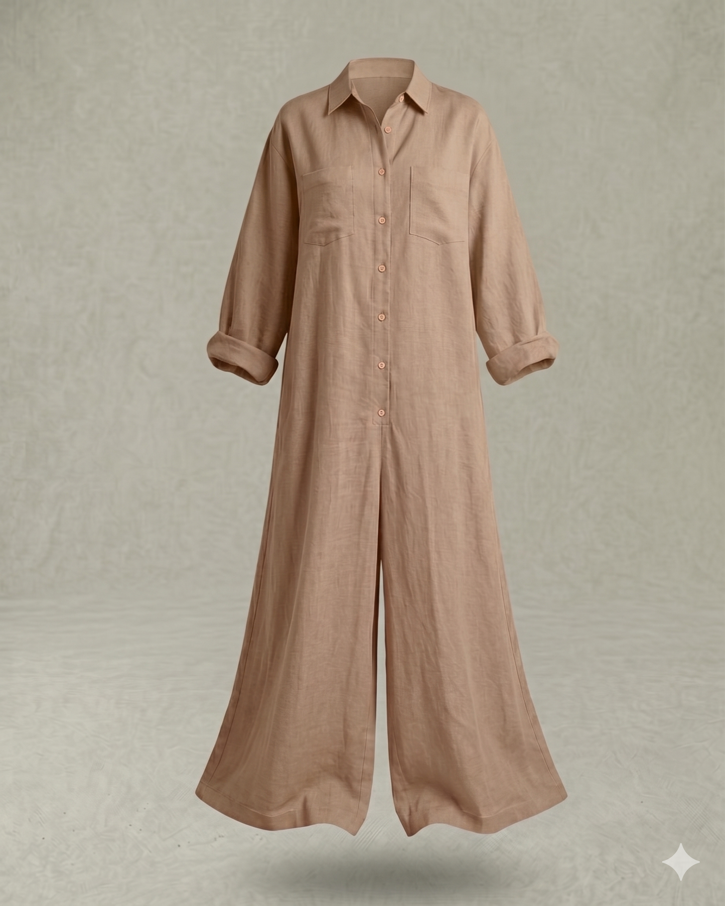 Jana™ Mono camisero ancho de estilo relajado