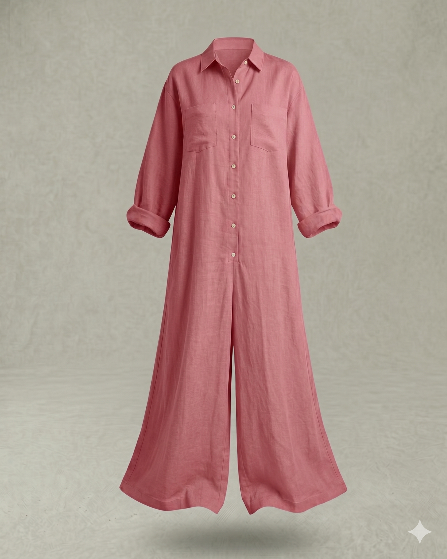 Jana™ Mono camisero ancho de estilo relajado