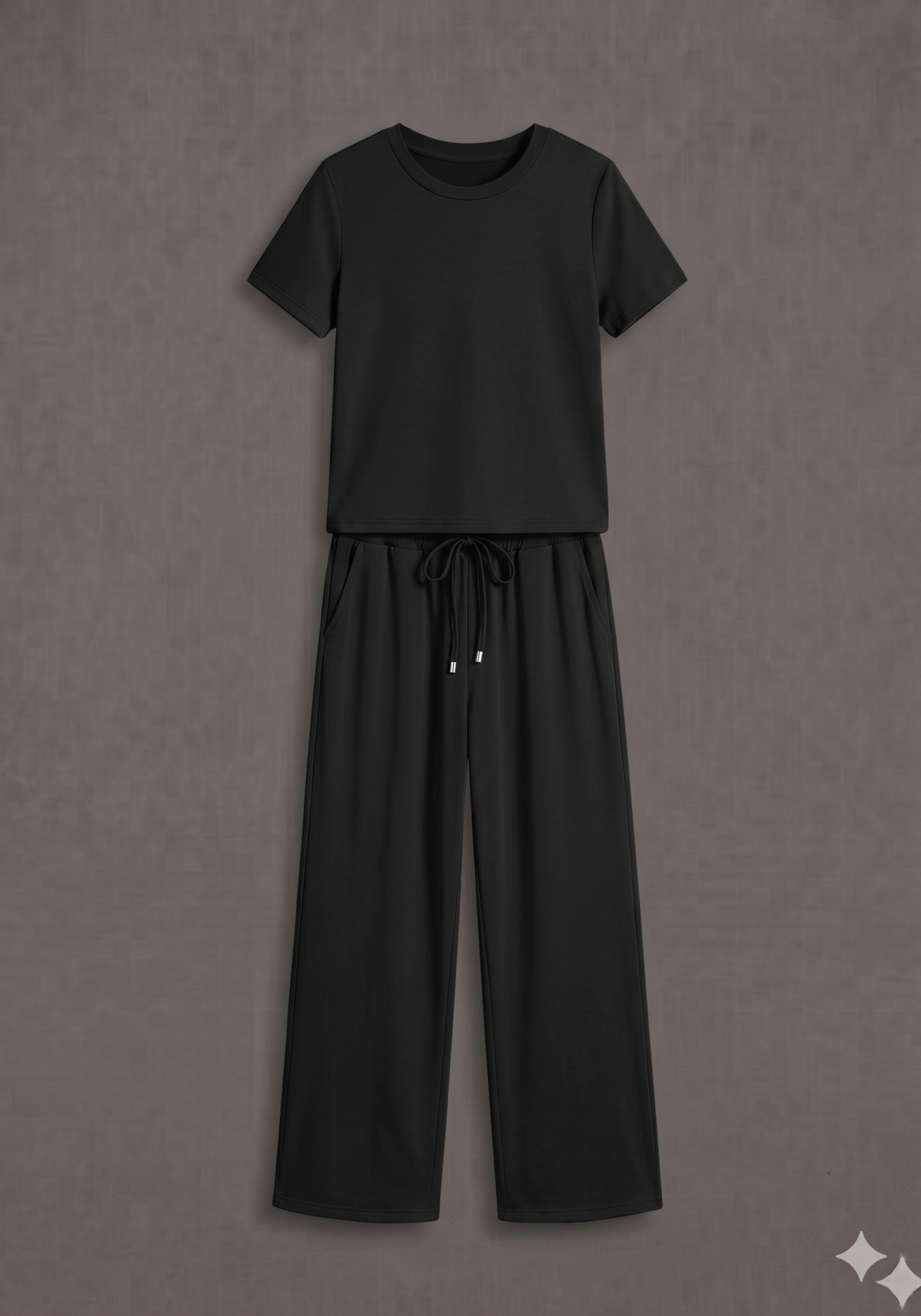 Paula™ | Conjunto cómodo de dos piezas con pantalón ancho y camiseta suelta