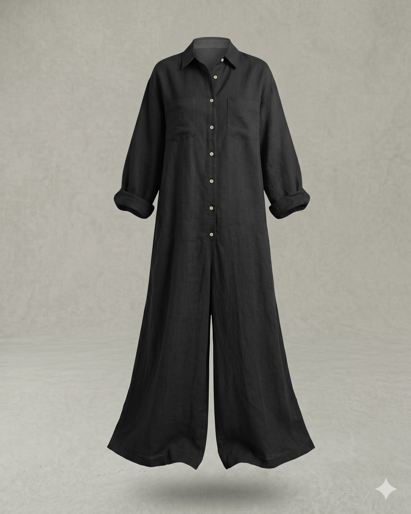 Jana™ Mono camisero ancho de estilo relajado