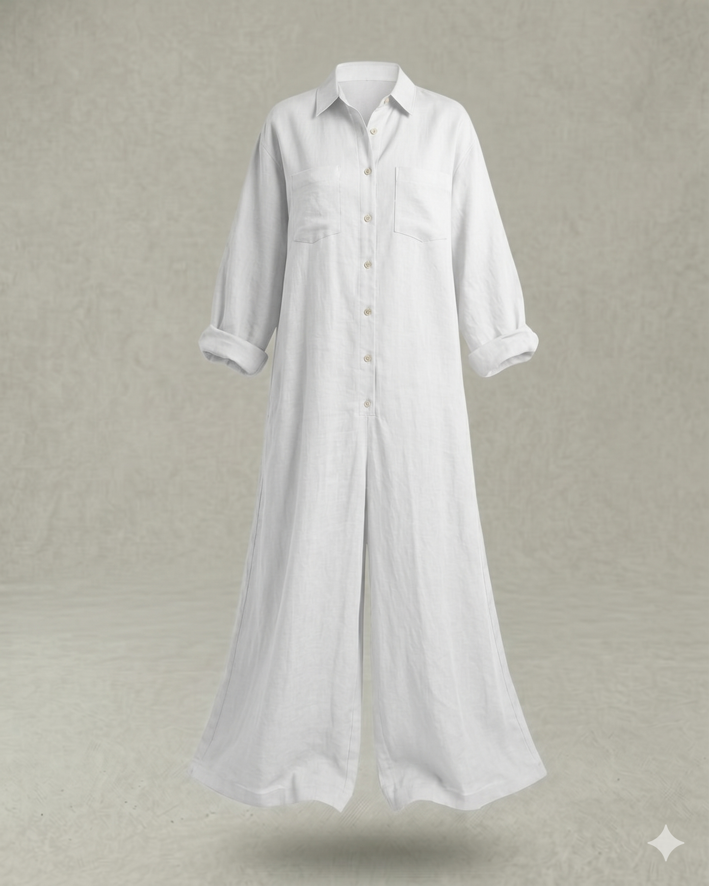 Jana™ Mono camisero ancho de estilo relajado