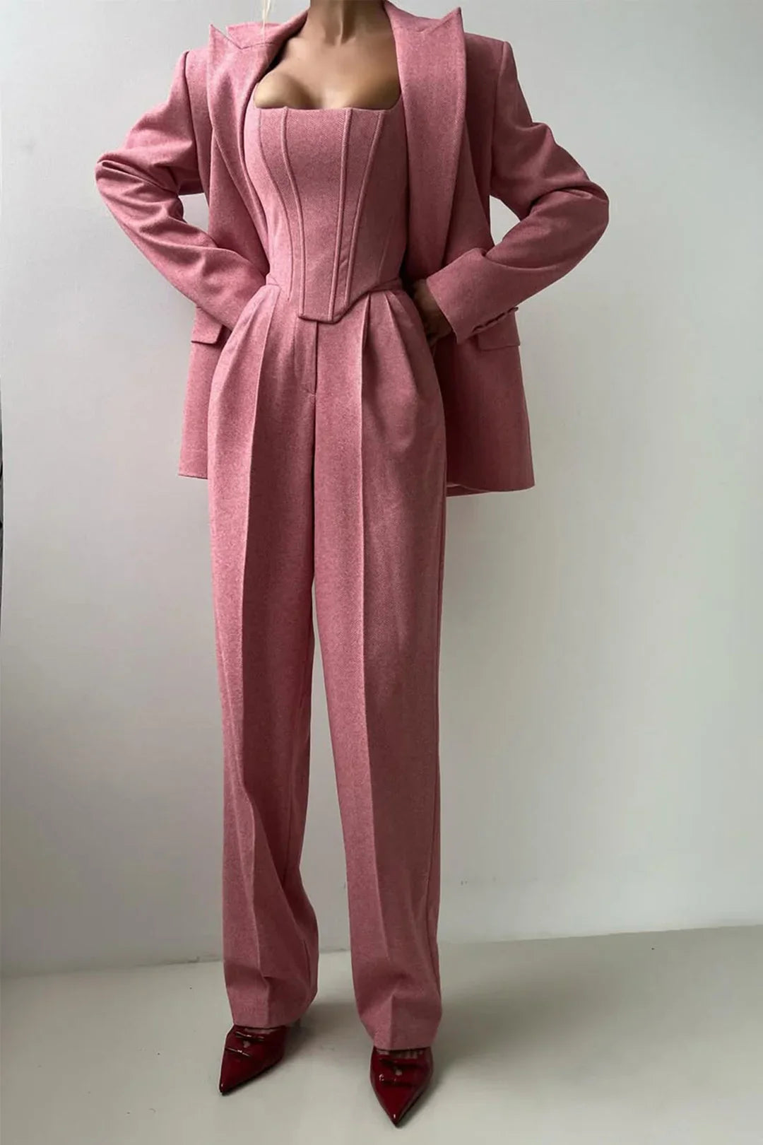 Vérona™ - Conjunto de tres piezas con blazer cruzado